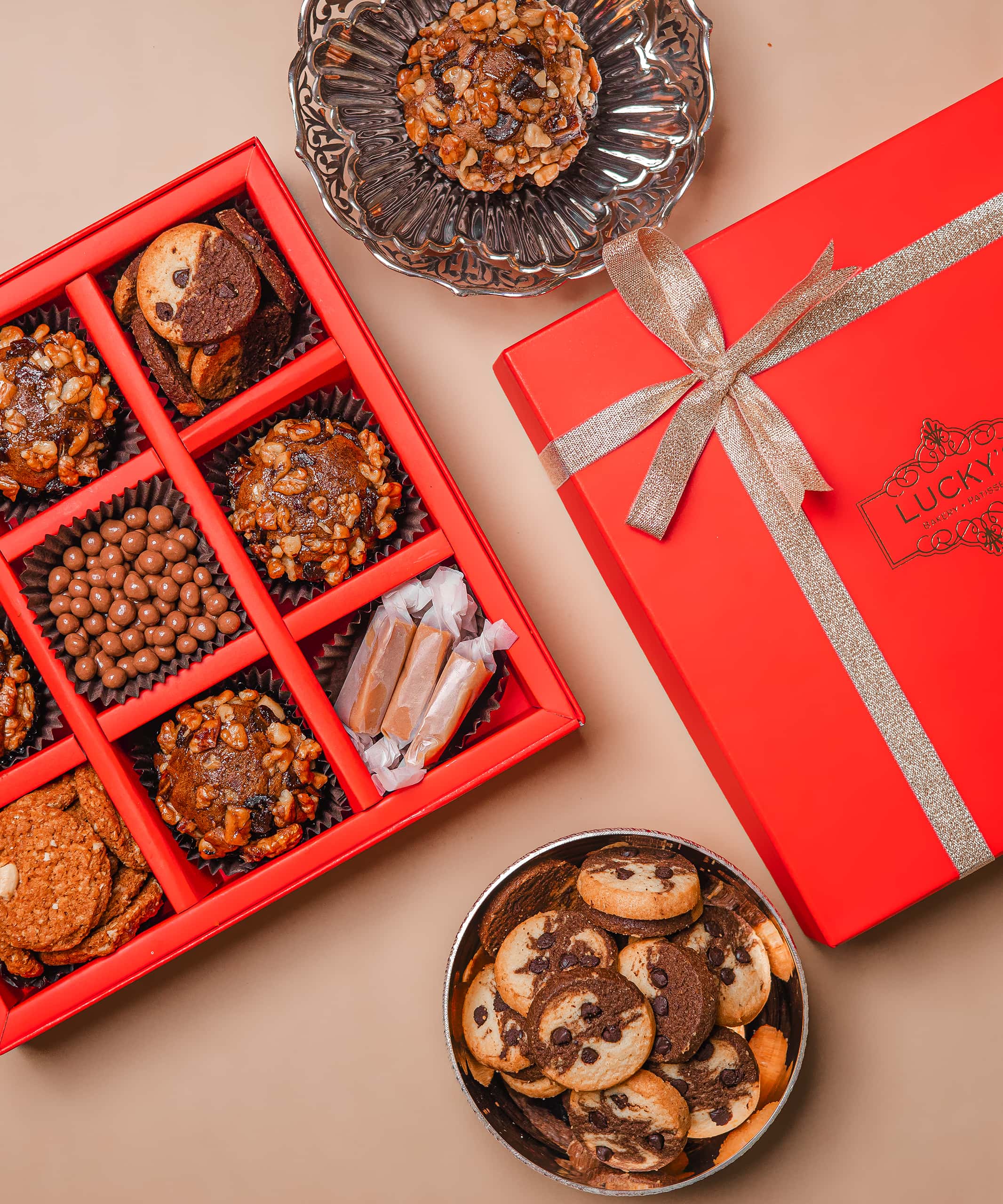 Order Now Orange Gift Box - Luckys Bakery